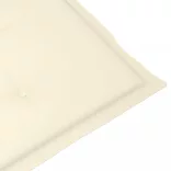 tömör akácfa kültéri napozószék lábtartóval és párnával