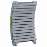 szürke tömör akácfa napozóágy párnával