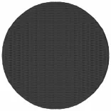 7 részes fekete polyrattan kerti kanapészett párnákkal