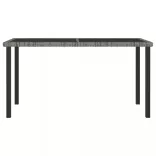 7 részes szürke polyrattan kerti étkezőgarnitúra