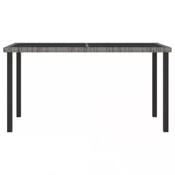 7 részes szürke polyrattan kerti étkezőgarnitúra