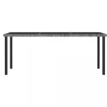 7 részes szürke polyrattan kerti étkezőgarnitúra