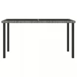 7 részes szürke polyrattan kerti étkezőgarnitúra