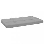 kétszemélyes szürke impregnált fenyőfa raklapkanapé párnákkal