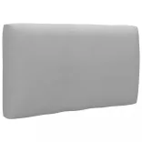 kétszemélyes szürke impregnált fenyőfa raklapkanapé párnákkal