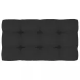 kétszemélyes fekete impregnált fenyőfa raklapkanapé párnákkal