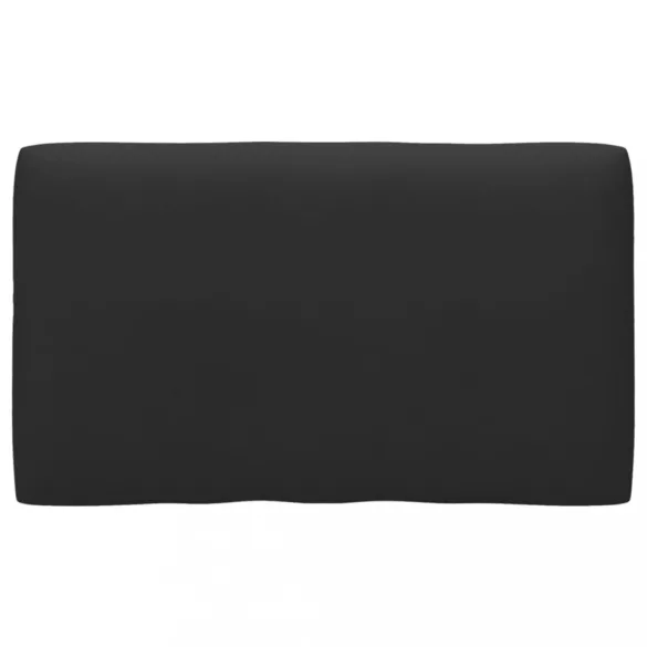 kétszemélyes fekete impregnált fenyőfa raklapkanapé párnákkal