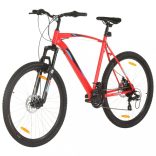 21 sebességes piros mountain bike 29 hüvelykes kerékkel 53 cm