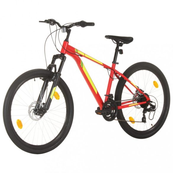 21 sebességes piros mountain bike 27,5 hüvelykes kerékkel 38 cm