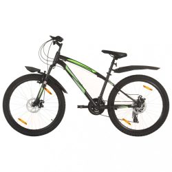  21 sebességes fekete mountain bike 26 hüvelykes kerékkel 36 cm