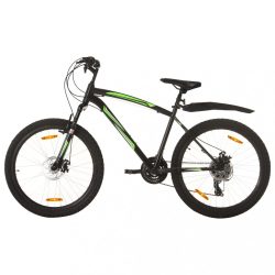   21 sebességes fekete mountain bike 26 hüvelykes kerékkel 46 cm