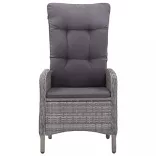 7 részes szürke kerti étkezőgarnitúra