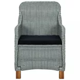 7 részes világosszürke kerti étkezőgarnitúra