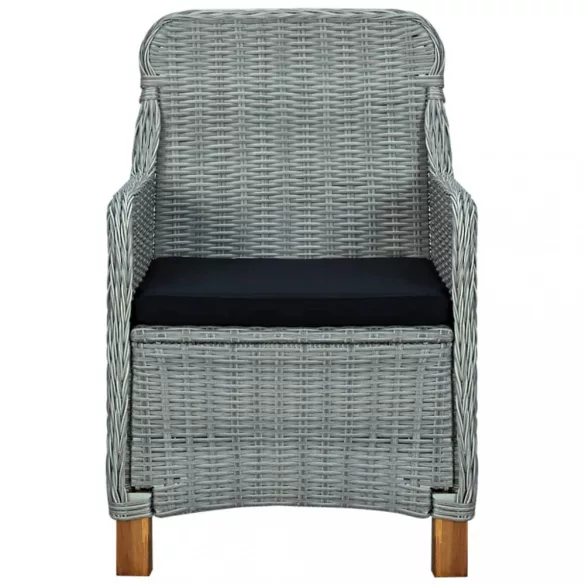 7 részes világosszürke kerti étkezőgarnitúra