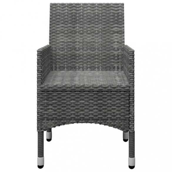 9 részes szürke kerti étkezőgarnitúra