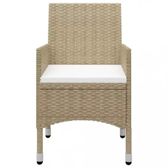 9 részes bézs kerti étkezőgarnitúra