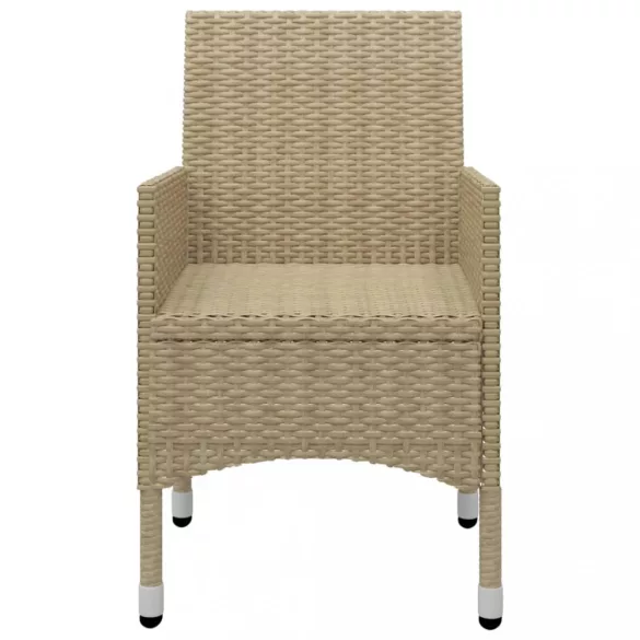 9 részes bézs kerti étkezőgarnitúra