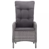 7 részes szürke kerti étkezőgarnitúra