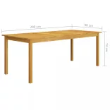 7 részes szürke kerti étkezőgarnitúra