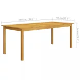 9 részes barna kerti étkezőgarnitúra