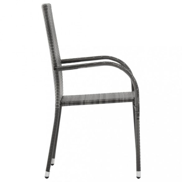 9 részes szürke kerti étkezőgarnitúra