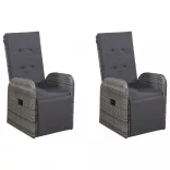 7 részes szürke kerti étkezőgarnitúra