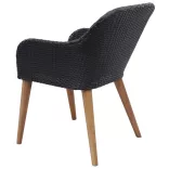 9 részes fekete kerti étkezőgarnitúra