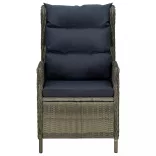 9 részes barna kerti étkezőgarnitúra