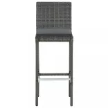 7 részes szürke kerti bárszett párnákkal