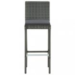 9 részes szürke kerti bárszett párnákkal