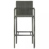 7 részes szürke kerti bárszett