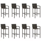 9 részes barna kerti bárszett