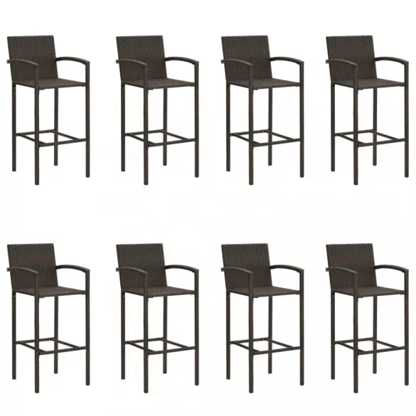 9 részes barna kerti bárszett