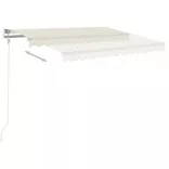 krémszínű automata napellenző 300 x 250 cm