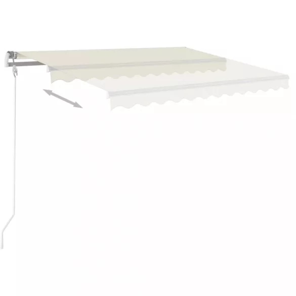 krémszínű automata napellenző 300 x 250 cm