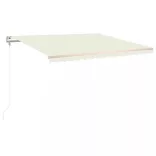 krémszínű automata napellenző 450 x 300 cm