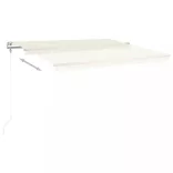 krémszínű automata napellenző 450 x 300 cm