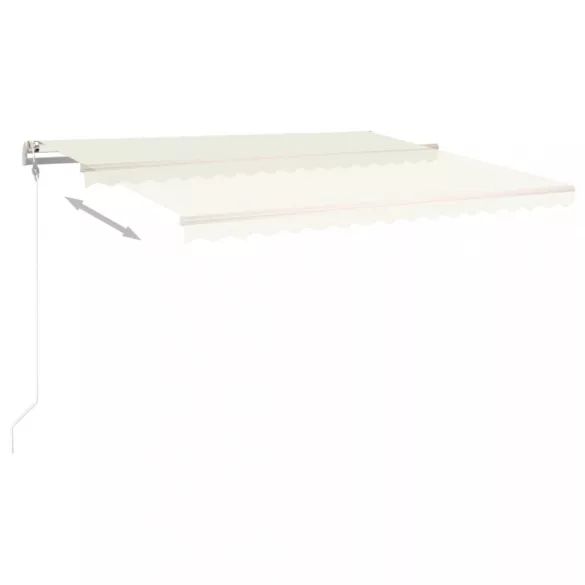 krémszínű automata napellenző 450 x 300 cm