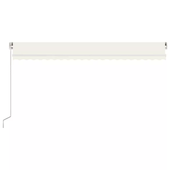 krémszínű kézzel kihúzható napellenző 500 x 300 cm