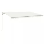 krémszínű automata napellenző 500x300 cm