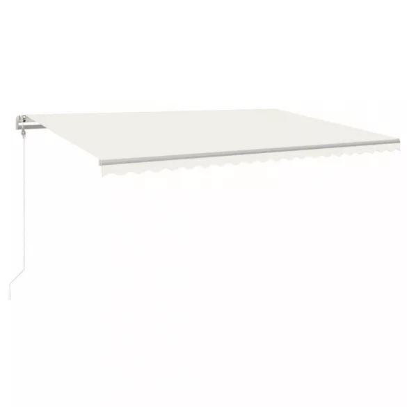 krémszínű automata napellenző 500x300 cm