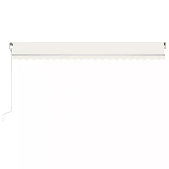 krémszínű automata napellenző 500x300 cm