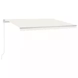 krémszínű kézzel kihúzható napellenző 450 x 350 cm