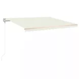 krémszínű automata napellenző 450 x 350 cm