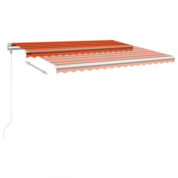 narancssárga és barna automata napellenző 450 x 350 cm