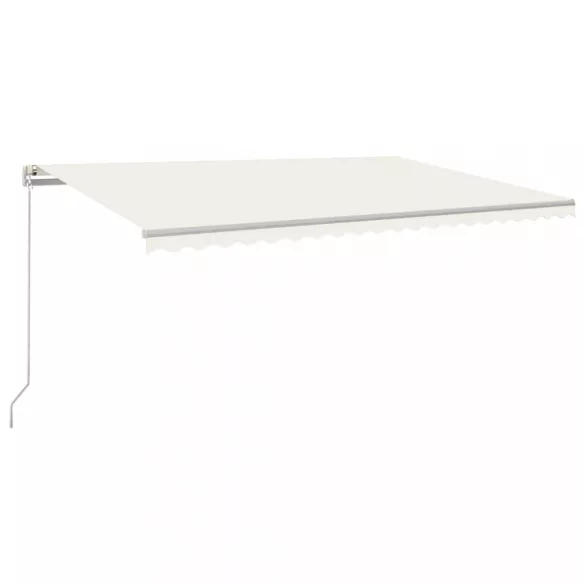 krémszínű kézzel kihúzható napellenző 500 x 350 cm