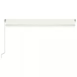 krémszínű kézzel kihúzható napellenző 500 x 350 cm