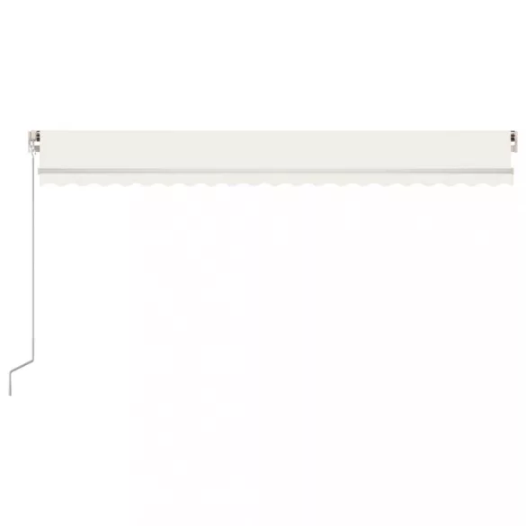 krémszínű kézzel kihúzható napellenző 500 x 350 cm