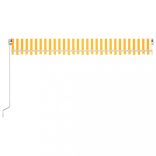 sárga és fehér kézzel kihúzható napellenző 500 x 350 cm