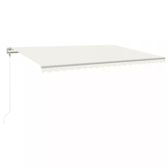 krémszínű automata napellenző 500 x 350 cm